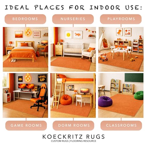 Soft & Colorful 8' x 10' Kids Classroom Area Rug