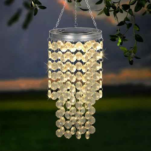 Hanging Solar Chandelier Light Outdoor Waterproof