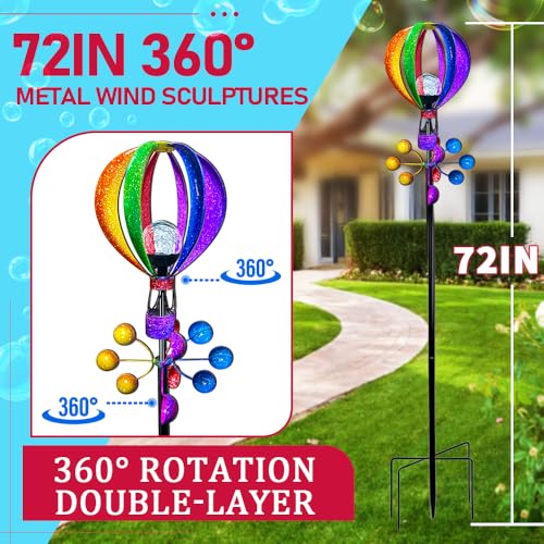 72 in Large Wind Spinners Outdoor