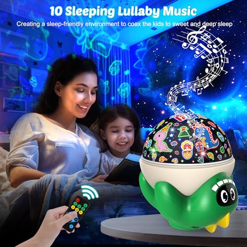 Dinosaur Night Light Projector for Kids Green Dino Toys for Boys