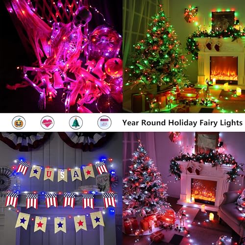 Color Changing Fairy Lights 66ft 200 LED (66 Foot)