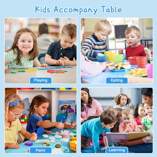 Kids Study Table and 2 Chairs Set