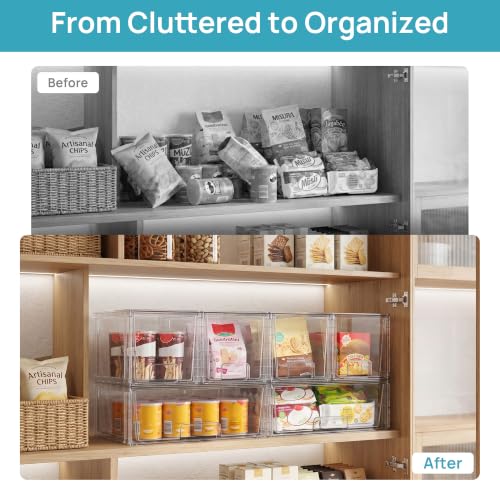 Clear Stackable Storage Drawers (4 Count)