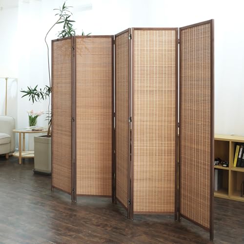 5 Panel Bamboo Room Divider