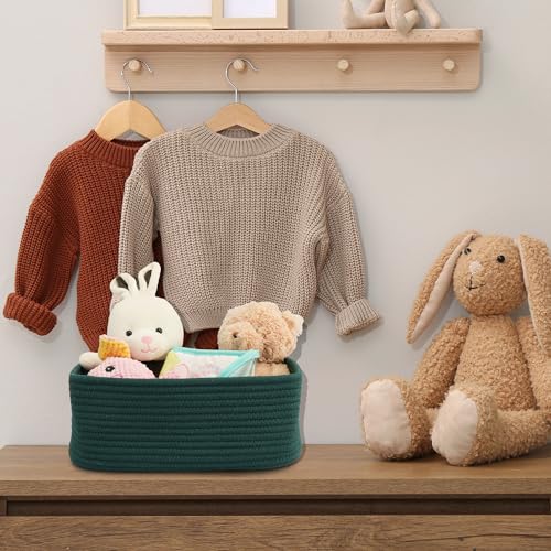 Small Woven Storage Baskets for Shelves (3 Count)