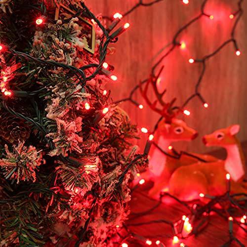 5MM Wide Angle Christmas String Lights Red