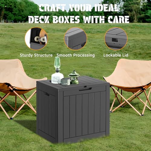 32 Gal Outdoor Storage Box Waterproof Lockable