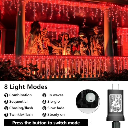 Red Halloween Lights (33 Foot)