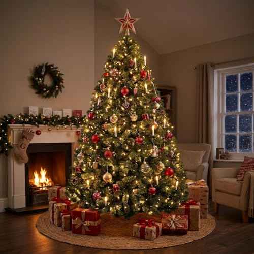 9ft Unlit Fraser Fir Wide Artificial Christmas Tree