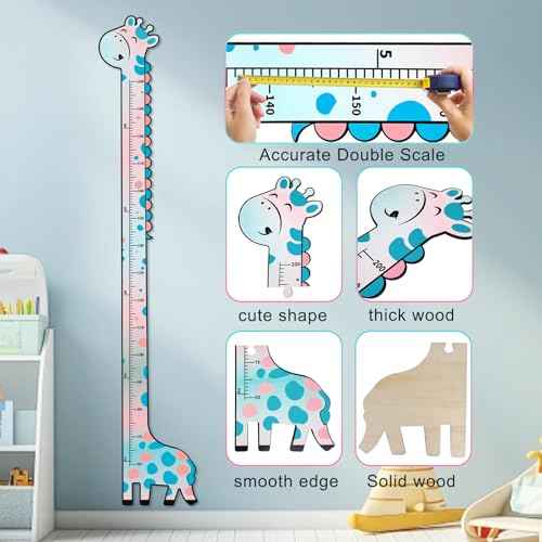 Wooden Growth Chart for Kids (6 Count)