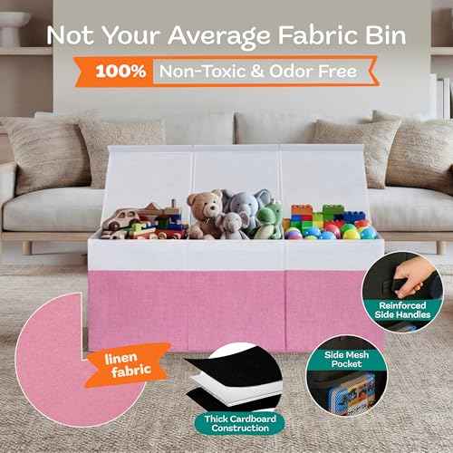Extra Large Toy Storage Organizer with Lid
