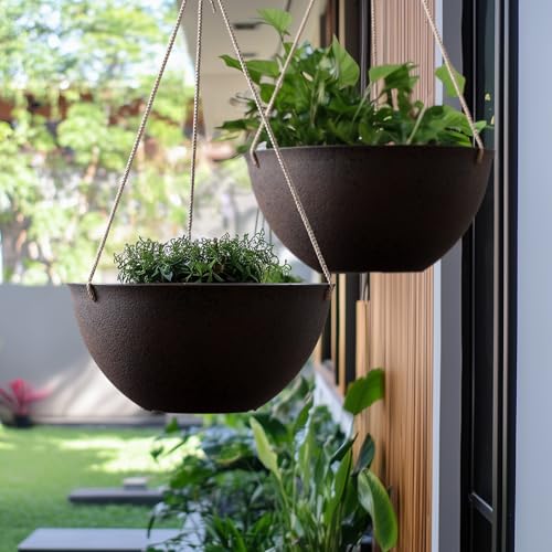 Hanging Planter Baskets for Outdoor Plants (2 Count)