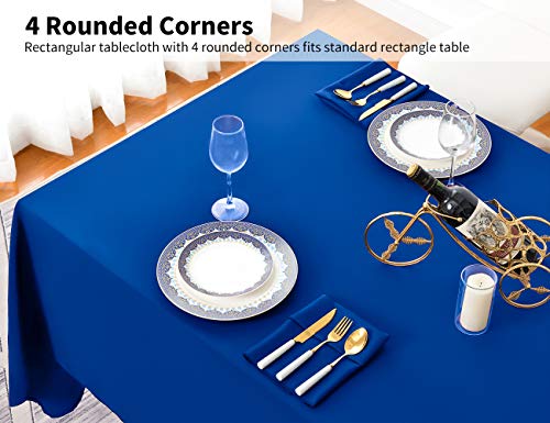 90x132 Inch Tablecloth for 6 Foot Rectangle Tables