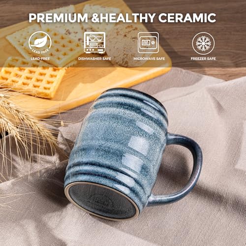 20oz Large Coffee Mugs Set of 4 (4 Count)