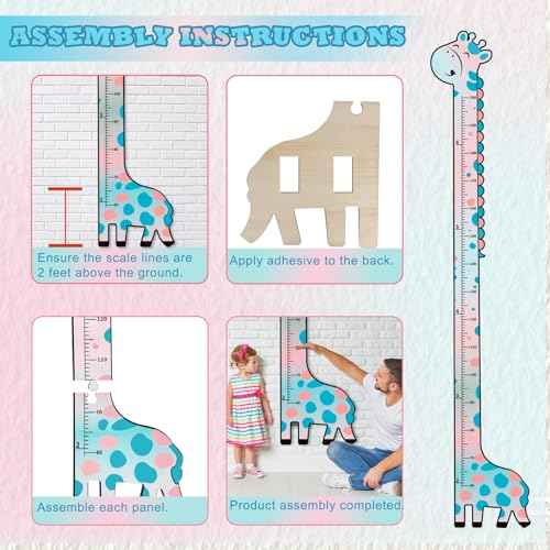 Wooden Growth Chart for Kids (6 Count)