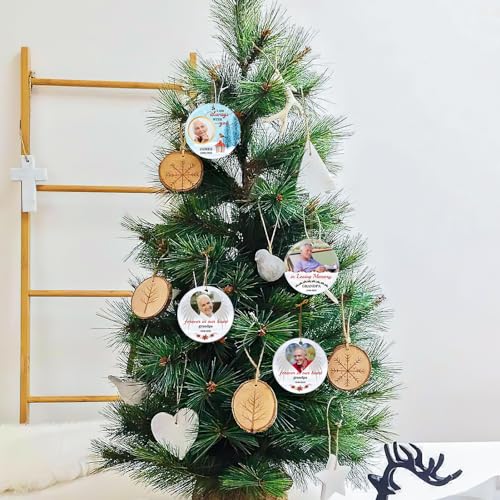 Personalized Memorial Christmas Photo Ornament