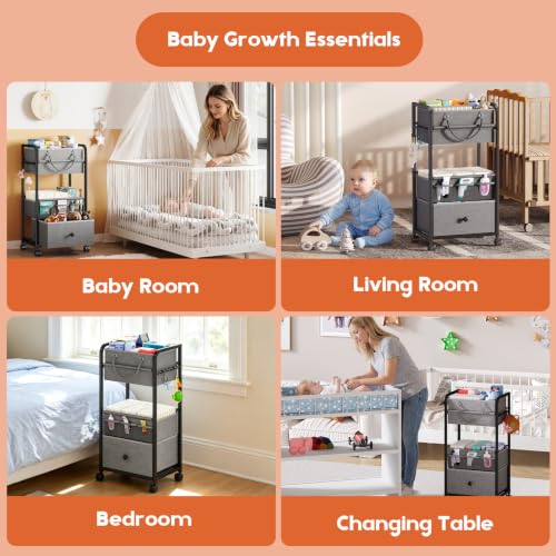 3In1 Baby Diaper Caddy Organizer