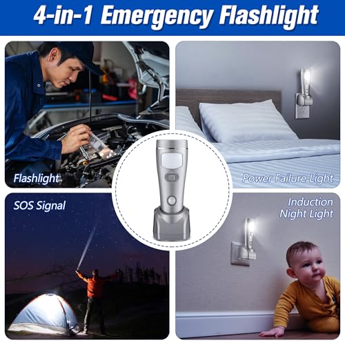 4 Pack 4 in 1 LED Emergency Lights for Home Power Failure (4 Count)