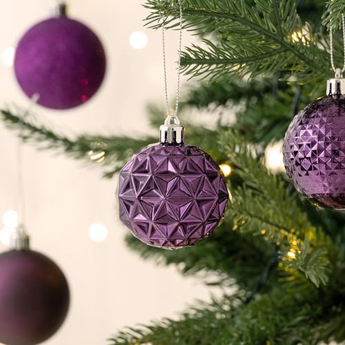 50ct Christmas Tree Decorations Ball Ornaments 2.36 Inches (50 Count)