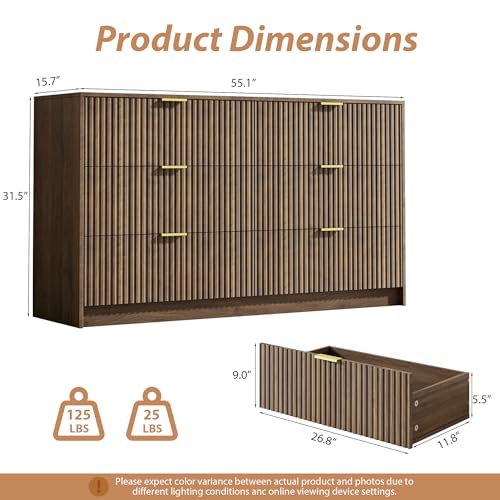 6 Drawer Dresser for Bedroom