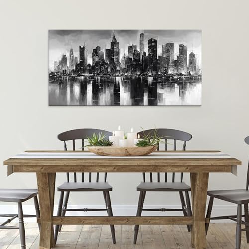 New York City Wall Art Brooklyn Bridge Wall Art For Living Room 24 × 48 In