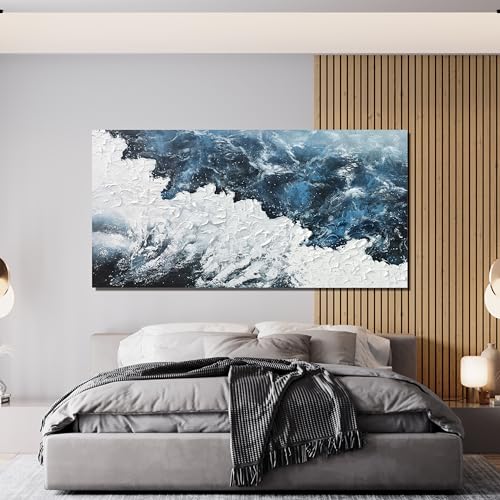Abstract Wall Art Decor for Living Room Wave Artwork for Walls 24"x48"