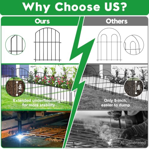 Decorative Garden Fence 17in