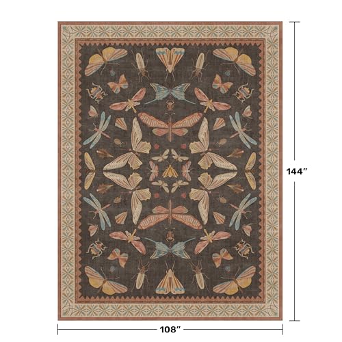 Brown 9x12 Living Room Area Rug (108 Sq Ft)