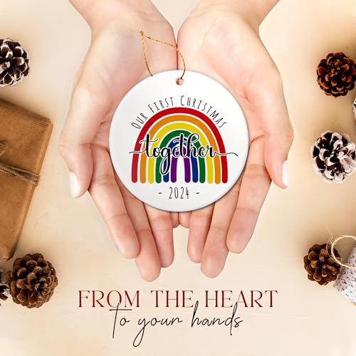 Our First Christmas Together LGBT Ornament