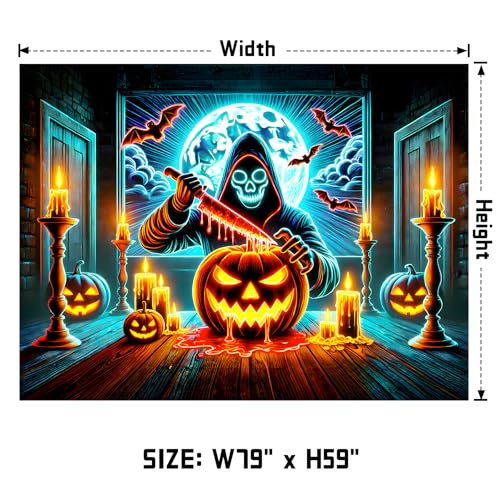 UV Reactive Halloween Tapestry