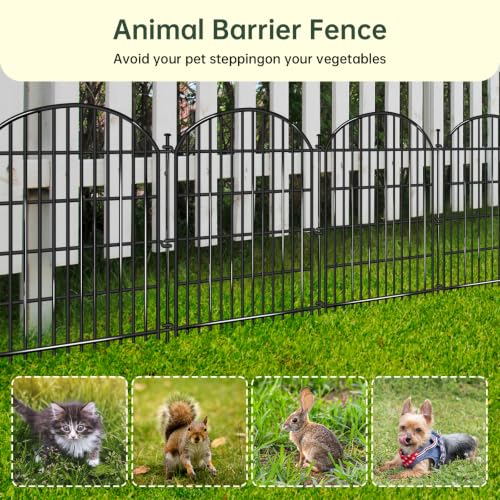 20 Panels No Dig Decorative Garden Fence (20 Count)
