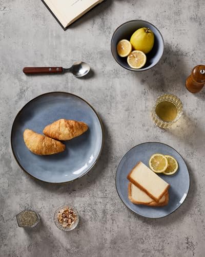 Ocean Round Stoneware Dinnerware Set for 4 (6 Count)