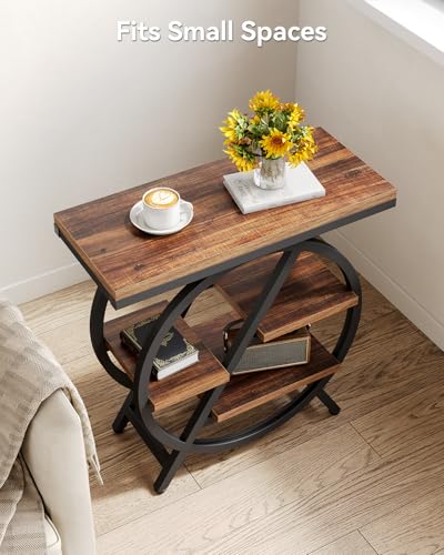 End Table Narrow Side Table with 4