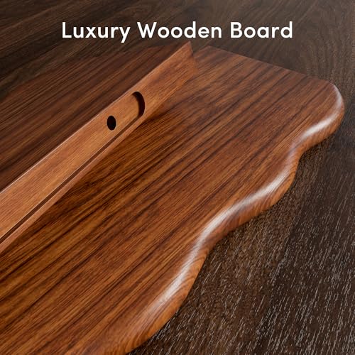 24inch Walnut Finished Floating Shelves for Wall (2 Count)