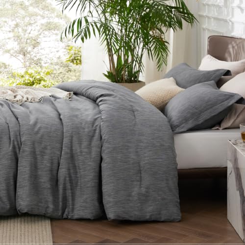 Dark Grey Queen Comforter Set