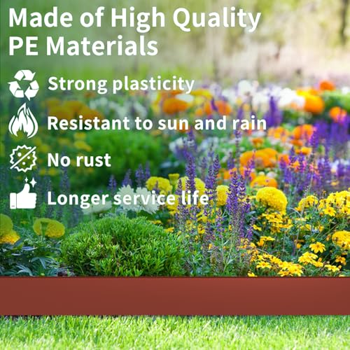 Landscape Edging 4in Garden Edging Borders No Dig 50ft (50 Foot)