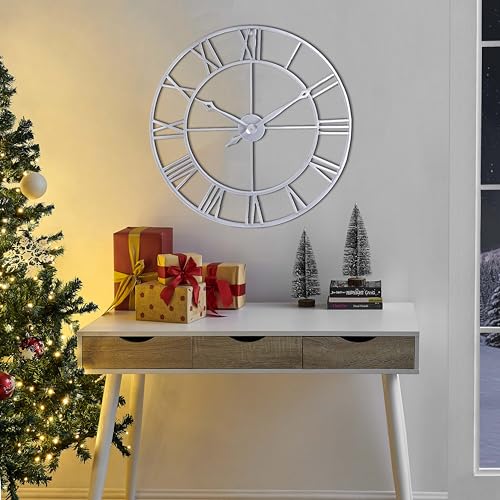 Large 30 Inch Wall Clock for Living Room Decor