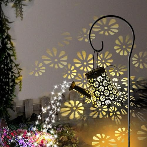 2 Pack Solar Watering Can with Lights (2 Count)