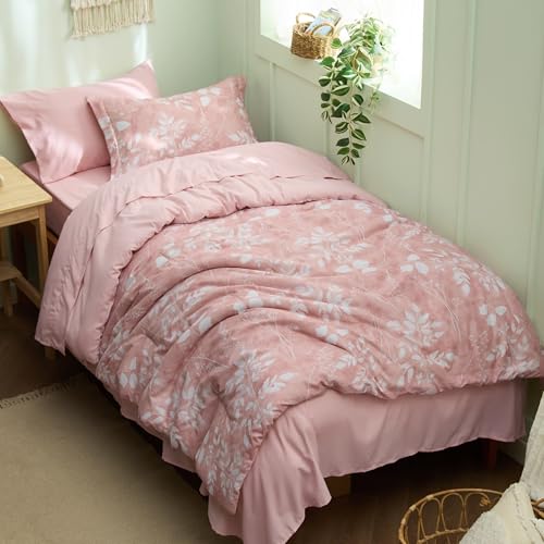 Floral Pink Comforter Set