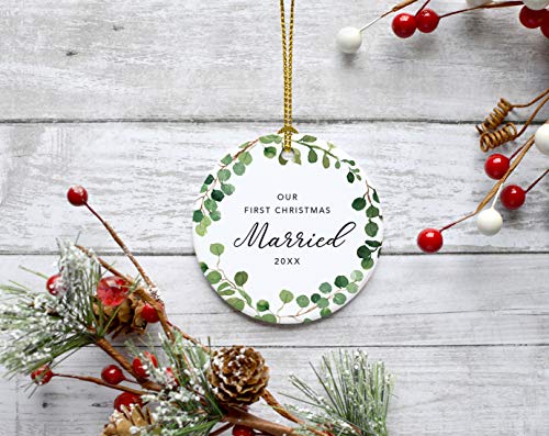 Custom Year Round Ceramic Porcelain Christmas Tree Ornament Keepsake Collectible Gift