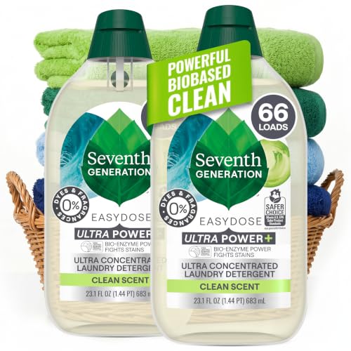 Laundry Detergent Ultra Concentrated Clean Scent oz 2 Pack 132 Loads (46.2 Fl Oz)