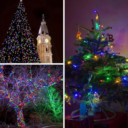 4pack 400LED Solar String Lights Outdoor Waterproof Multicolor (132 Foot)