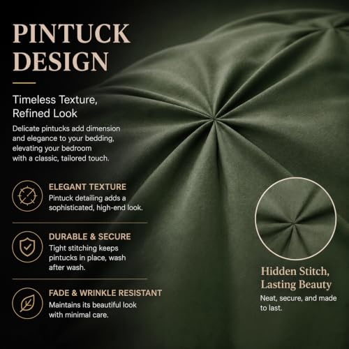 King Size Comforter Set Olive Green