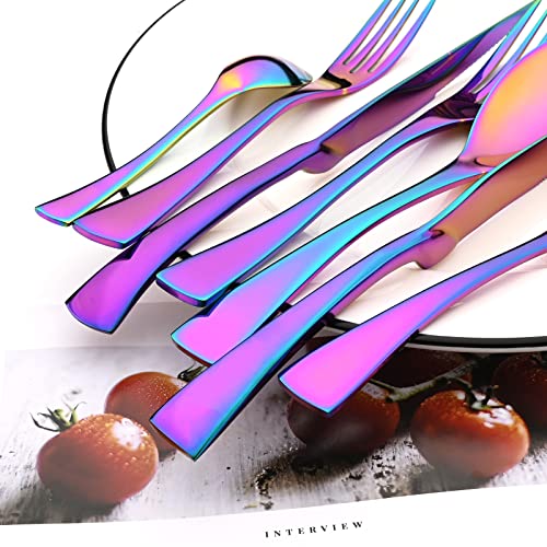 24 Piece Rainbow Flatware (12.99 Count)