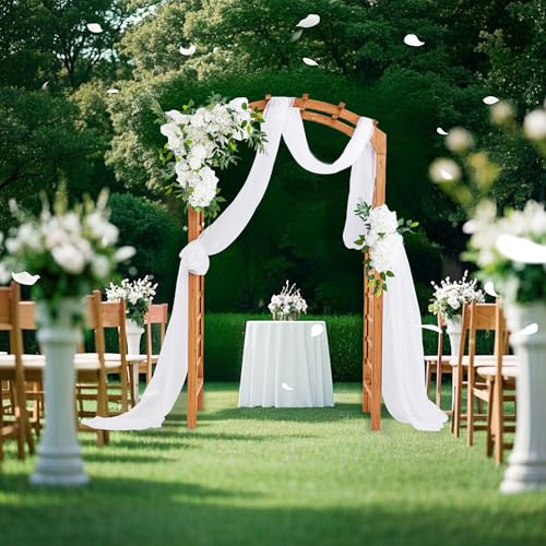 Solid Fir Wood Garden Arch Trellis for Climbing Plants Outdoor