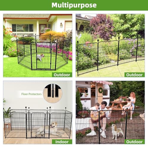 48in Tall Garden Fence with Gate (10 Count)