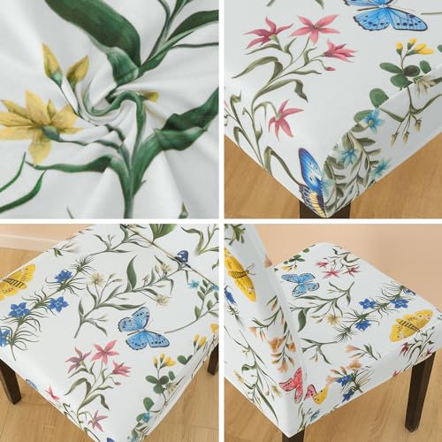 Pattern Chair Covers for Dining Room Set of 6
