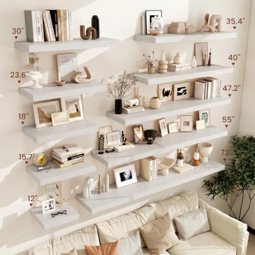 Floating Shelves for Wall 18x12” Set of 2 (2 Count)