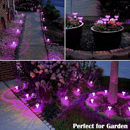 Solar Halloween Lights Outdoor Waterproof 8 Pack Halloween Decor (8 Count)