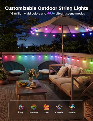 Smart Outdoor String Lights 2 (48 Foot)